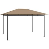 Paviljong 384x281x270 cm taupe 180 g/m² vidaXL