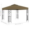 Paviljong 3x3 m taupe 180 g/m² vidaXL – miniatyr 5