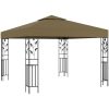 Paviljong 3x3 m taupe 180 g/m² vidaXL – miniatyr 1