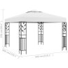Paviljong 3x3 m vit 180 g/m² vidaXL – miniatyr 5