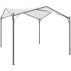 Paviljong 3x3x2,6 m vit 180 g/m² vidaXL 3 x 3 m – miniatyr 1