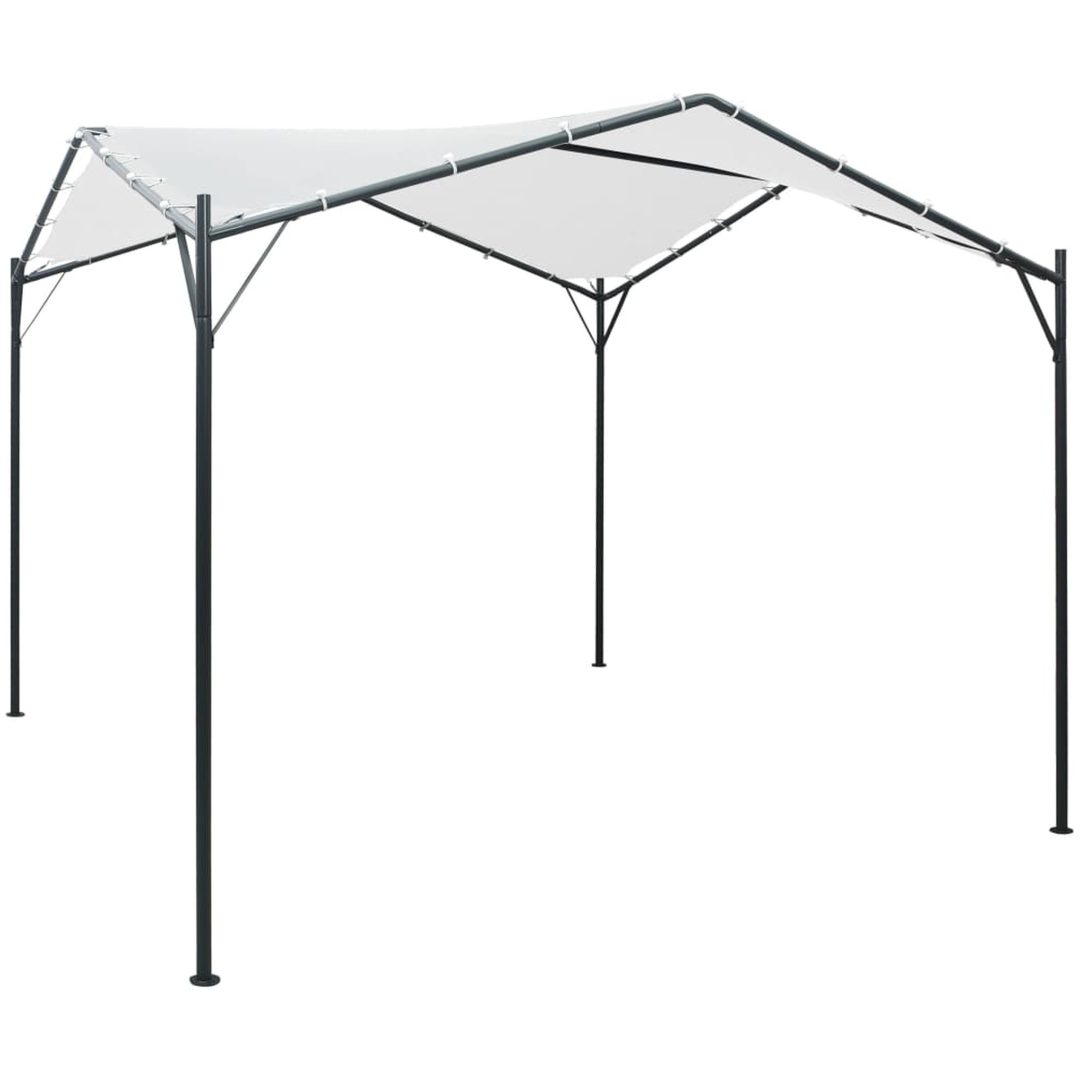 Paviljong 3x3x2,6 m vit 180 g/m² vidaXL 3 x 3 m
