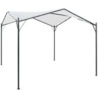 Paviljong 3x3x2,6 m vit 180 g/m² vidaXL