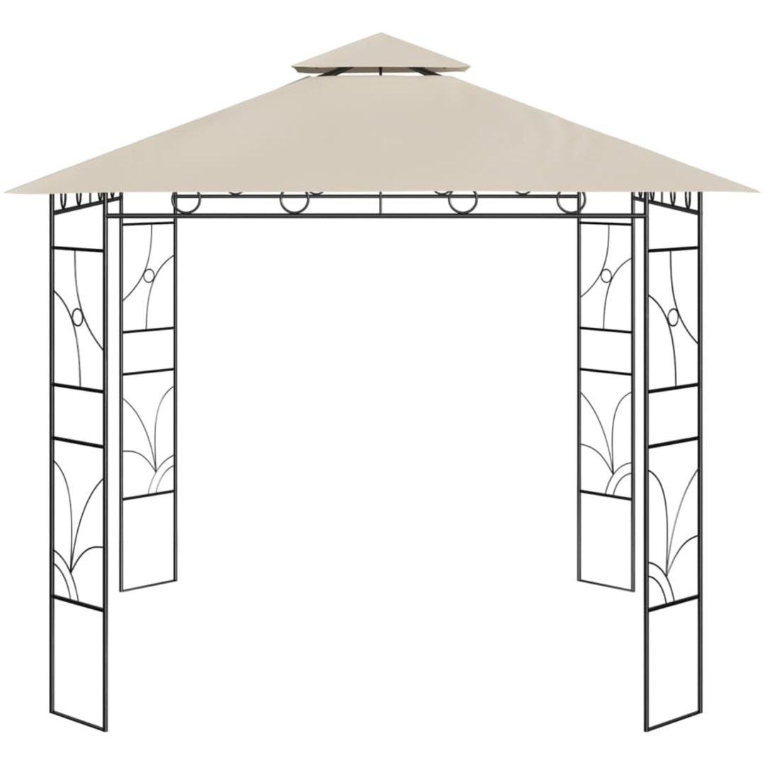 Paviljong 3x3x2,7 m gräddvit 160 g/m² vidaXL – bild 2