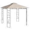 Paviljong 3x3x2,7 m gräddvit 160 g/m² vidaXL – miniatyr 1