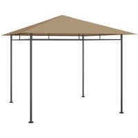 Paviljong 3x3x2,7 m taupe 180 g/m² vidaXL