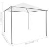 Paviljong 3x3x2,9 m vit 180 g/m² vidaXL 3 x 3 m – miniatyr 8
