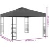 Paviljong 3x4 m antracit vidaXL – miniatyr 5