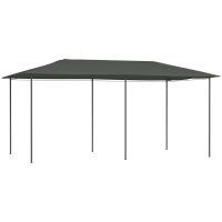 Paviljong 3x6x2,6 m antracit 160 g/m² vidaXL