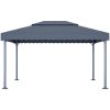 Paviljong 400x300 cm antracit aluminium vidaXL – miniatyr 2