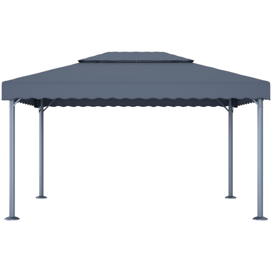 Paviljong 400x300 cm antracit aluminium vidaXL – bild 2