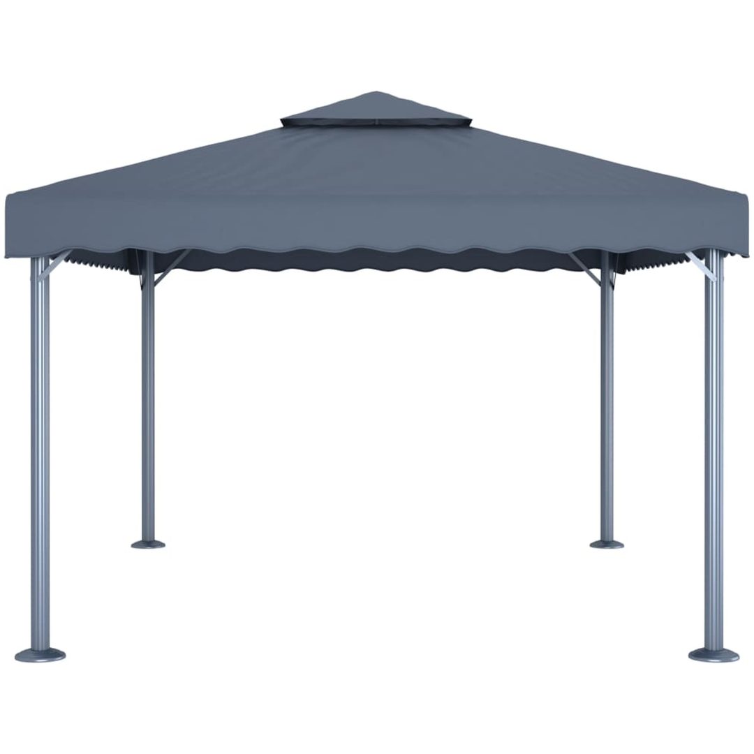 Paviljong 400x300 cm antracit aluminium vidaXL – bild 3