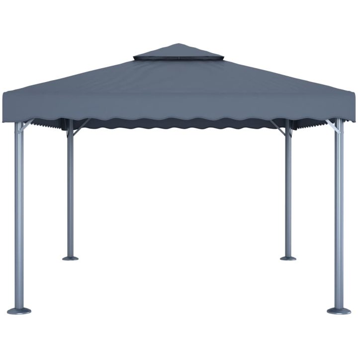 Paviljong 400x300 cm antracit aluminium vidaXL – bild 3