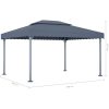 Paviljong 400x300 cm antracit aluminium vidaXL – miniatyr 5