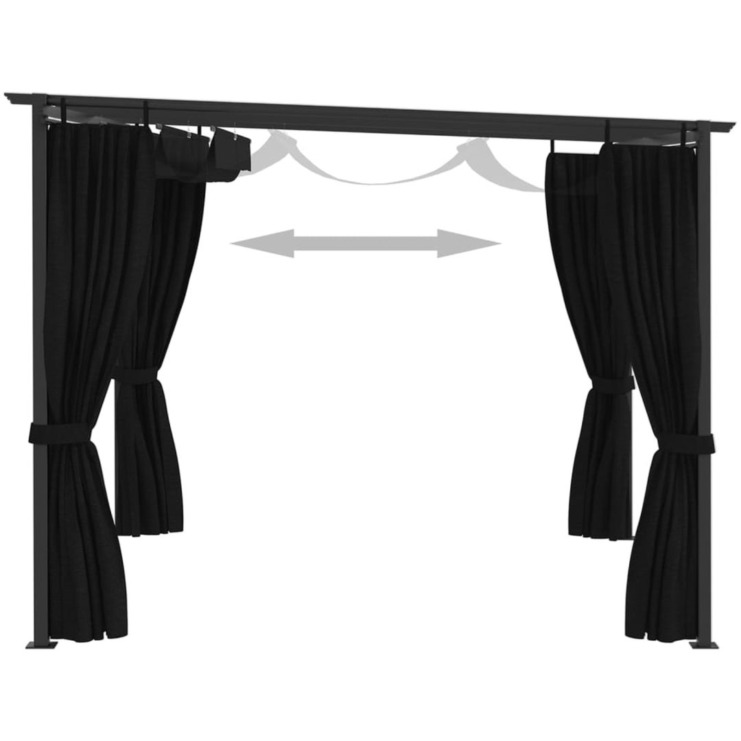 Paviljong 4x3 m antracit vidaXL – bild 6
