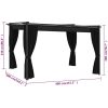 Paviljong 4x3 m antracit vidaXL – miniatyr 7