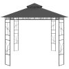 Paviljong 4x3x2,7 m antracit 160 g/m² vidaXL – miniatyr 3