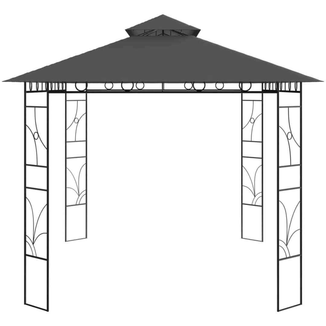 Paviljong 4x3x2,7 m antracit 160 g/m² vidaXL – bild 3
