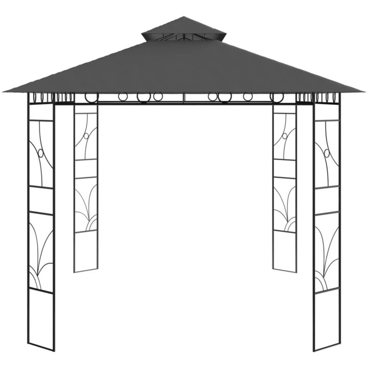 Paviljong 4x3x2,7 m antracit 160 g/m² vidaXL – bild 3