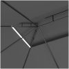 Paviljong 4x3x2,7 m antracit 160 g/m² vidaXL – miniatyr 5