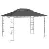 Paviljong 4x3x2,7 m antracit 160 g/m² vidaXL – miniatyr 1