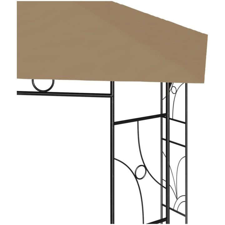 Paviljong 4x3x2,7 m taupe 160 g/m² vidaXL – bild 4
