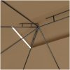 Paviljong 4x3x2,7 m taupe 160 g/m² vidaXL – miniatyr 5