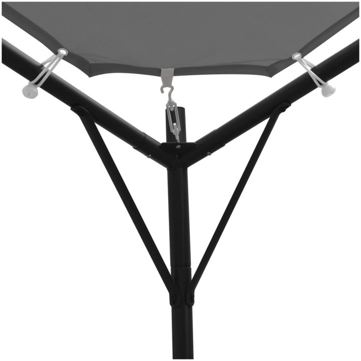 Paviljong 4x4 m antracit vidaXL – bild 5