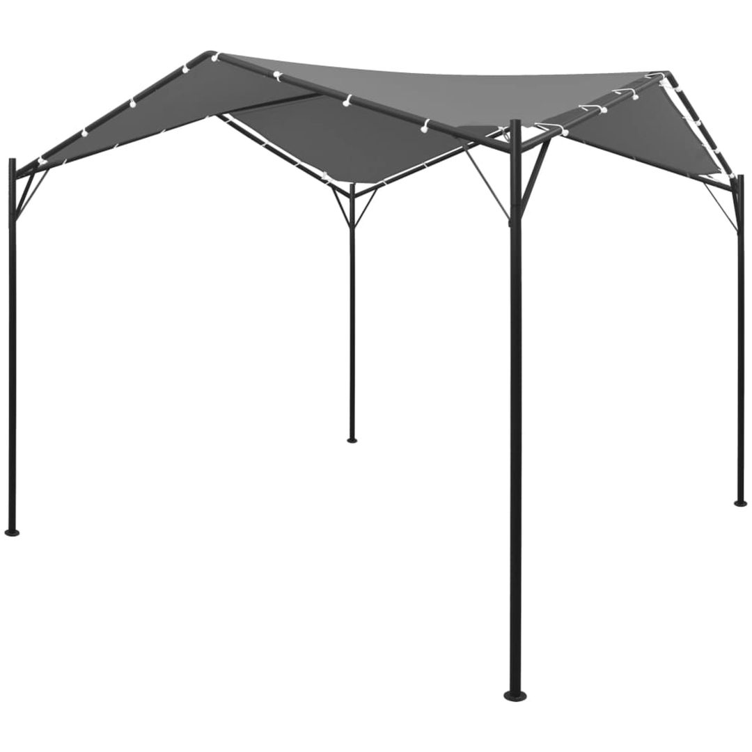 Paviljong 4x4 m antracit vidaXL