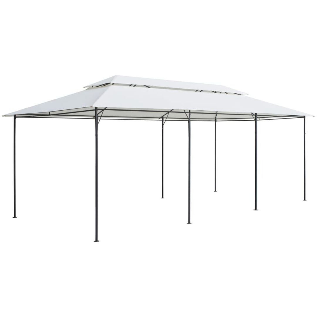 Paviljong 600x298x270 cm vit 180g/m² vidaXL