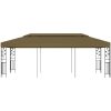 Paviljong 6x3 m taupe 180 g/m² vidaXL – miniatyr 2
