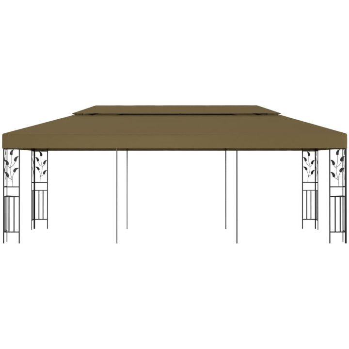 Paviljong 6x3 m taupe 180 g/m² vidaXL – bild 2
