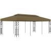 Paviljong 6x3 m taupe 180 g/m² vidaXL – miniatyr 1
