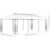 Paviljong 6x3 m vit vidaXL 3 x 6 m – miniatyr 6