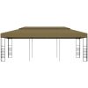 Paviljong 6x3x2,7 m taupe 180 g/m² vidaXL 3 x 6 m – miniatyr 2