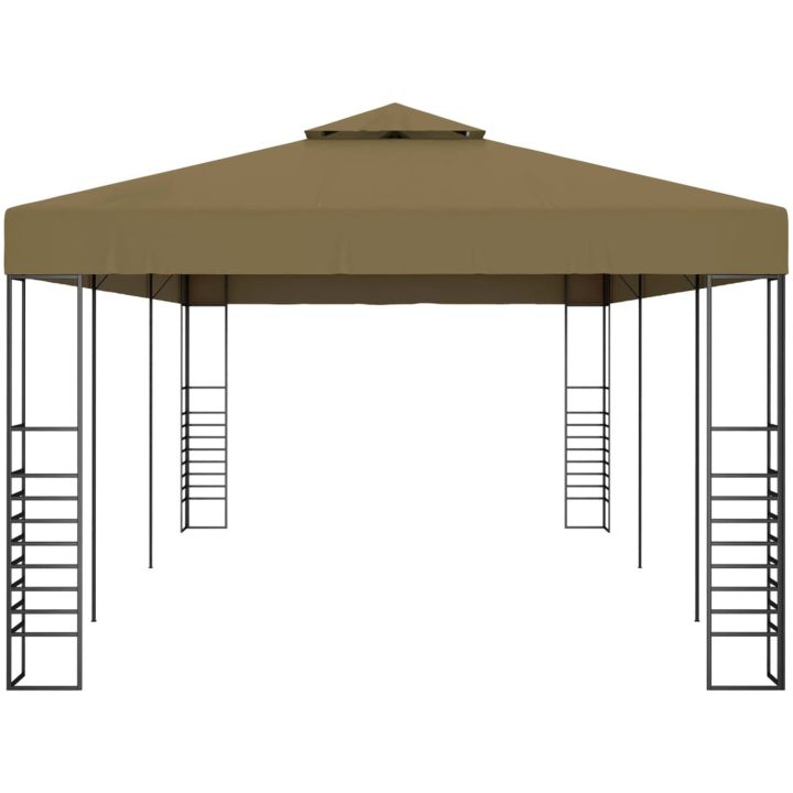 Paviljong 6x3x2,7 m taupe 180 g/m² vidaXL 3 x 6 m – bild 3
