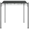 Paviljong antracit 2x2,3 m 180 g/m² tyg och stål vidaXL – miniatyr 3