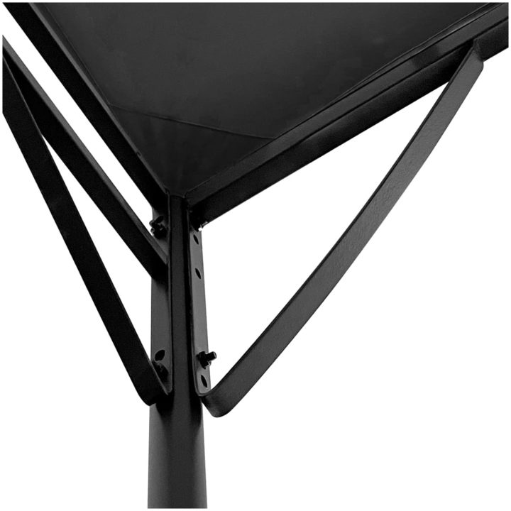Paviljong antracit 2x2,3 m 180 g/m² tyg och stål vidaXL – bild 7