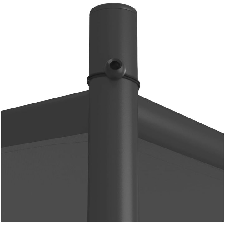 Paviljong antracit 3x3 m 180 g/m² tyg och stål vidaXL – bild 6