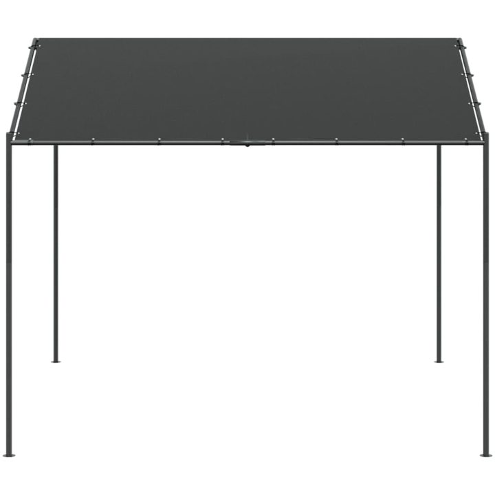 Paviljong antracit 3x3 m stål och tyg vidaXL – bild 3