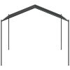 Paviljong antracit 3x3 m stål och tyg vidaXL – miniatyr 4