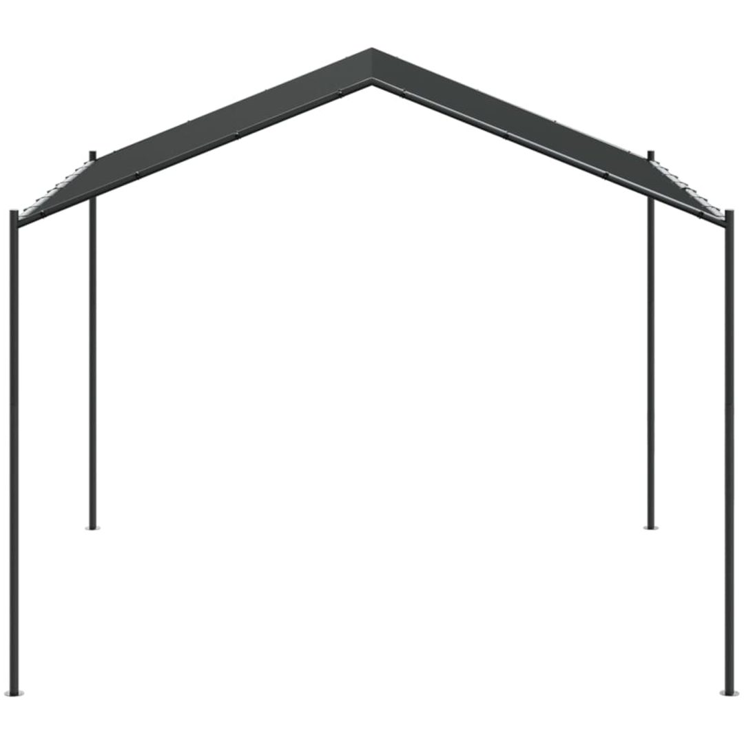 Paviljong antracit 3x3 m stål och tyg vidaXL – bild 4