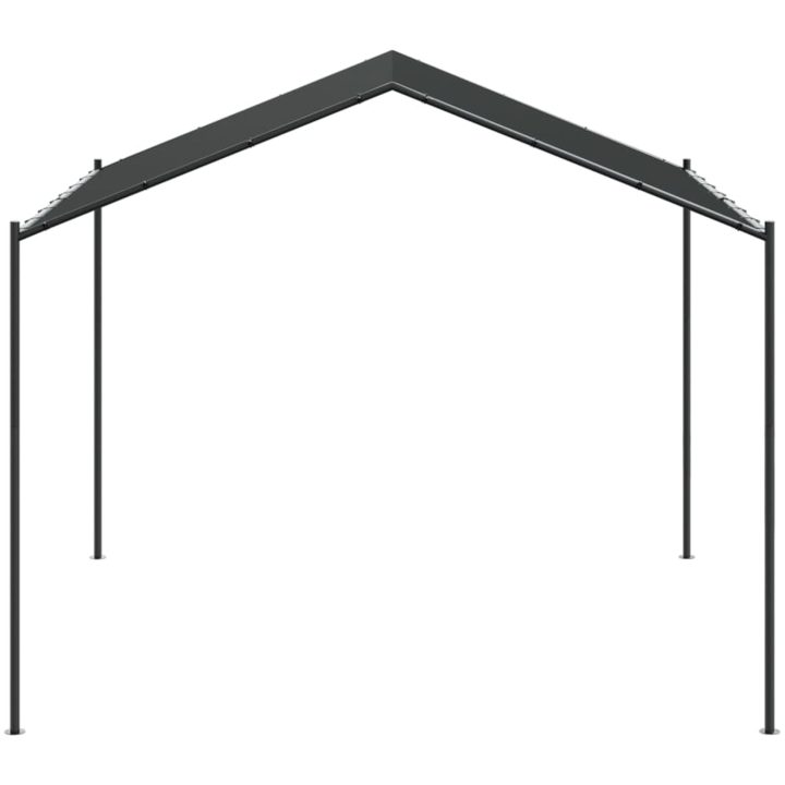 Paviljong antracit 3x3 m stål och tyg vidaXL – bild 4