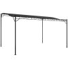 Paviljong antracit 4x3 m 180 g/m² tyg och stål vidaXL – miniatyr 2