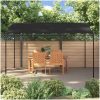 Paviljong antracit 4x3 m 180 g/m² tyg och stål vidaXL – miniatyr 3
