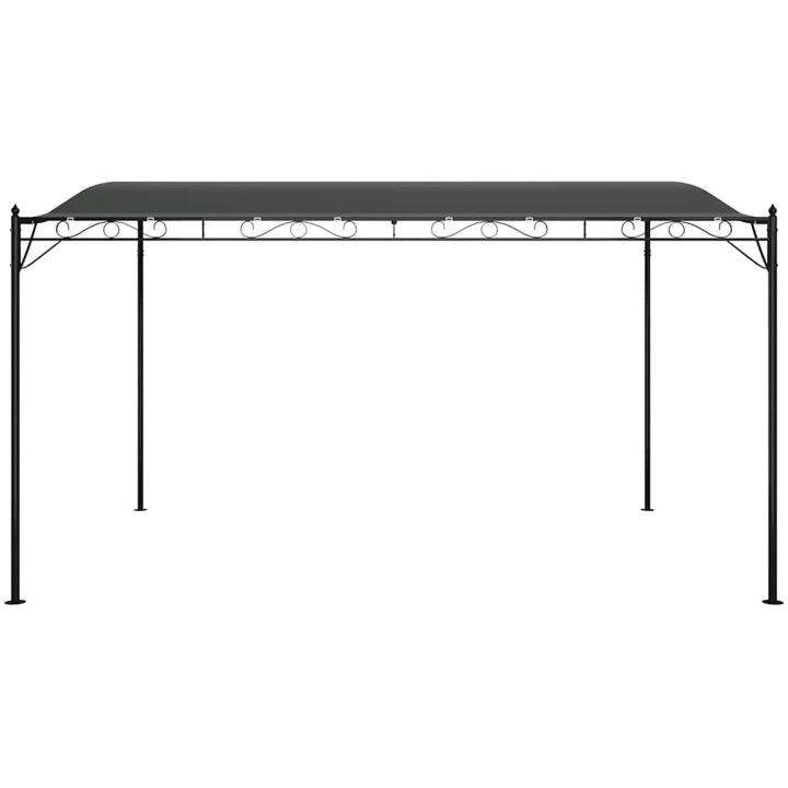 Paviljong antracit 4x3 m 180 g/m² tyg och stål vidaXL – bild 4