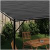 Paviljong antracit 4x4 m 180 g/m² tyg och stål vidaXL – miniatyr 3