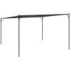 Paviljong antracit 4x4 m 180 g/m² tyg och stål vidaXL – miniatyr 6