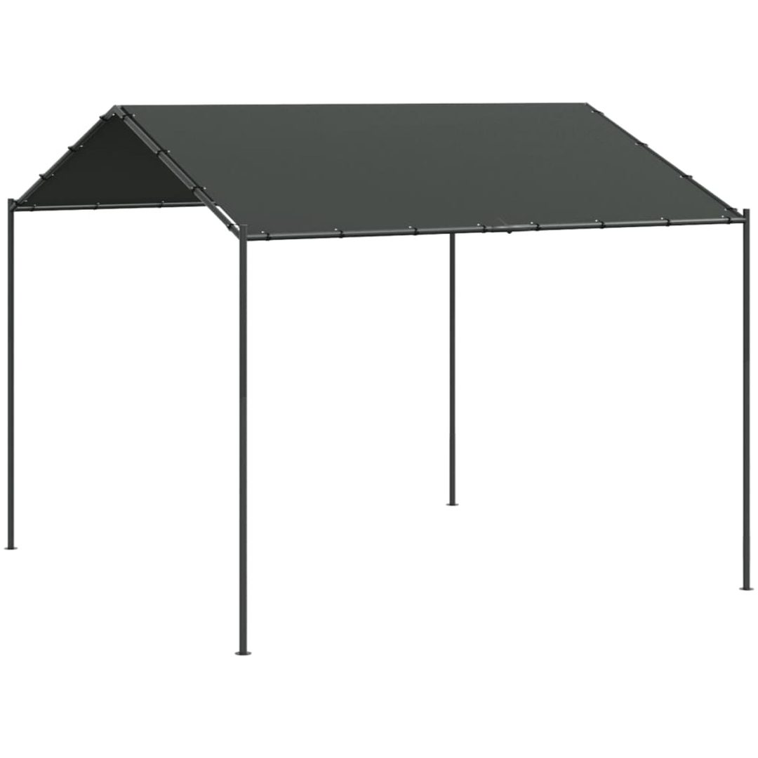 Paviljong antracit 4x4 m stål och tyg vidaXL – bild 2