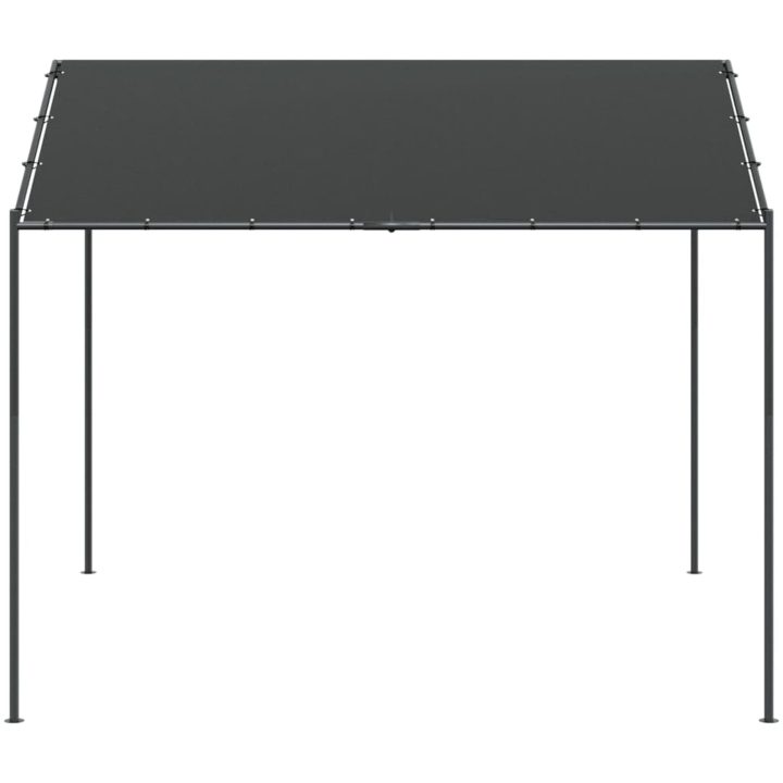 Paviljong antracit 4x4 m stål och tyg vidaXL – bild 3